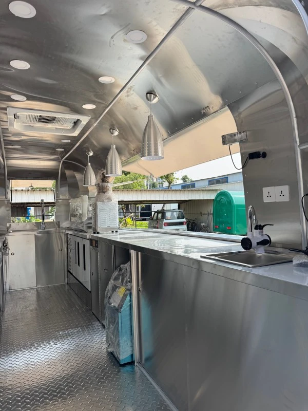 Mirror Polish Stainless Steel Airstream Trailer