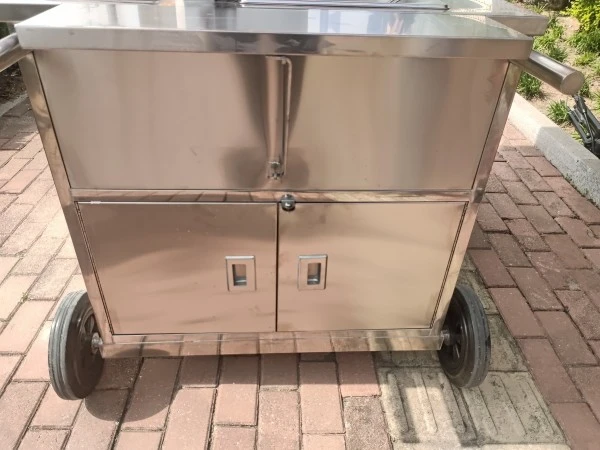 Hot Dog Umbrella Push Cart